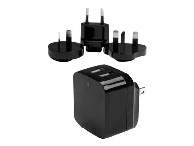 STARTECH Dual Port USB Wall Charger 17W/3.4A, STARTECH Dual Port USB Wall Charger 17W/3.4A - USB2PA USB2PACBK