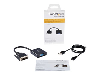 STARTECH DVI-D to VGA Active Adapter Converter, STARTECH DVI-D to VGA Active Adapter Converter - DV DVI2VGAE