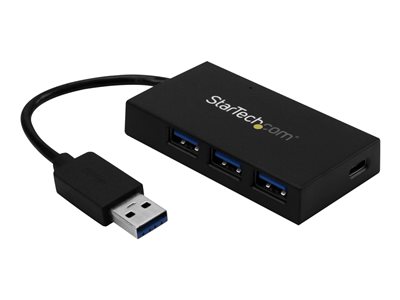 STARTECH Hub USB 3.0 4 Port - 3x USB A+1x USB C, STARTECH Hub USB 3.0 4 Port - 3x USB A+1x USB C - HB30A3A1CFB