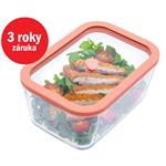 STATUS Viva sklenená vákuová dóza 1,4l 131103, lososová 3831091709803