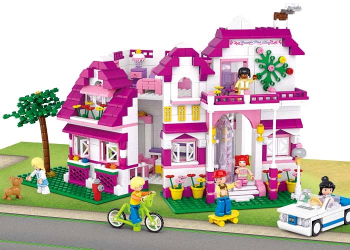 Stavebnica Sluban Girls Dream Luxusní vila, 726 dílků M38-B0536