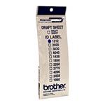 Štítky pre pečiatky Brother, ID1212, 12x12mm, 12ks, s priehľadnou krytkou