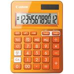 stolová kalkulačka CANON LS-123K oranžová, 12 miest, solárne napájanie + batérie 9490B004