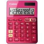 stolová kalkulačka CANON LS-123K ružová, 12 miest, solárne napájanie + batérie 9490B003
