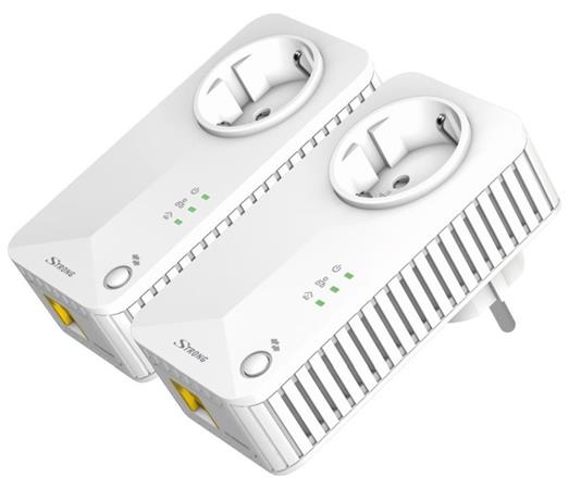 STRONG sada 2 adaptérů Powerline 500 DUO EU/ 500 Mbit/s/ 1x LAN/ bílý POWERL500DUOEU