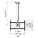 Stropní držák Tv Fiber Mounts SDT3260 černý SDT3260_black