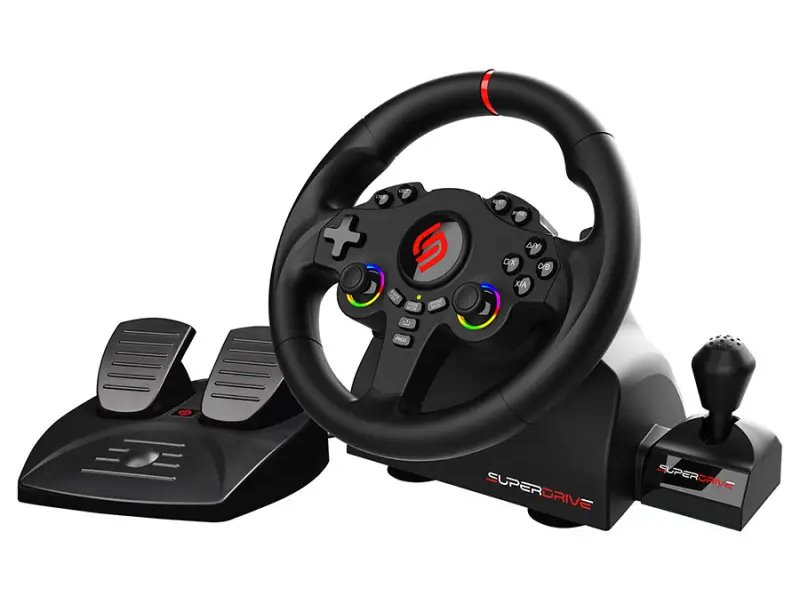 SUPERDRIVE Sada volantu a pedálů 220 RS-X/ PS4/ Xbox One/ Switch 1+2/ PC SA5720-3