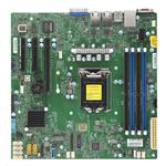 Supermicro 1xLGA1151 (Xeon E3-21xx,i3), C246, 4xDDR4, 6xSATA3, 2xM.2, 1xPCIe3.0 x16, VGA, 2x LAN, IPMI MBD-X11SCM-F