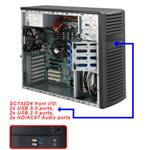 Supermicro SC732 D4-903B - Střední věž - rozšířený ATX 900 Watt - černá - USB/Audio CSE-732D4-903B
