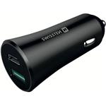 Swissten adaptér QC 3.0 + USB 2,4A 30W B 8595217468306
