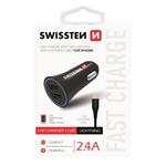 SWISSTEN CL ADAPTÉR 2,4A POWER 2x USB + KABEL LIGHTNING 20110910