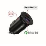 SWISSTEN CL ADAPTÉR POWER DELIVERY USB-C + QUICK CHARGE 3.0 36W METAL ČERNÝ 20111760