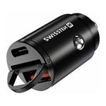 SWISSTEN CL ADAPTÉR POWER DELIVERY USB-C + SUPER CHARGE 3.0 30W NANO CERNÝ 20111770