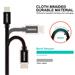 Swissten Datový kabel Textile USB-C / USB-C 0,5 m černý 71521113