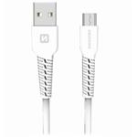 Swissten datový kabelusb/micro usb bílý 1,2m (eco balení)