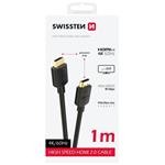 Swissten kabel hdmi na hdmi 4k 60hz 1,0 m pvc 75501111