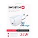SWISSTEN MINI SÍŤOVÝ ADAPTÉR GaN USB-C 25W POWER D 22044100