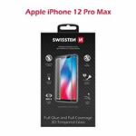 SWISSTEN OCHRANNÉ SKLO ULTRA DURABLE 3D APPLE IPHONE 12 Pro Max ČERNÉ 64701866