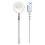 Swissten opletený magnetický kabel pro apple watch kovový, usb-a 1.2 m bílý 22065501