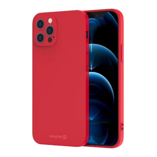 Swissten pouzdro soft joy pro apple iphone 16 plus červené 34500386
