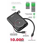 SWISSTEN POWER BANK 10000 mAh PD 20W S INTEGROVANÝMI KABELY USB-C A LIGHTNING (kompatibilní s MagSafe) 22013933
