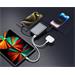 Swissten Power bank 20000 mAh s integrovanými kabely - USB-C, A, Lightning / vesmírně stříbrná 22013945