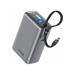 SWISSTEN POWER BANK CESTOVNÍ 25000 mAh (96.25Wh) 100W S INTEGROVANÝM KABELEM USB-C ŠEDÁ 22013977