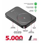 SWISSTEN POWER BANK FUSION 5000 mAh S NABÍJENÍM APPLE WATCH (kompatibilní s MagSafe) STŘÍBRNÁ 22013982