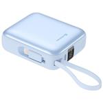 Swissten Power Bank Space 10000 mAh S Integrovanými Kabely USB-C A Lightning Modrá 22013984
