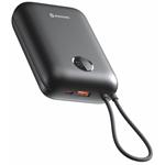 Swissten Power bank VOLTBOX 35W 30000 mAh s integrovanými kabely - USB-C, A, Lightning / černá 22013938