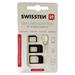 Swissten sim adaptér 4in1