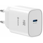 Swissten Síťový Adaptér Edge GaN 1x USB-C PD 20W Bílý 22071711