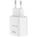 Swissten Síťový Adaptér Edge GaN 1x USB-C PD 35W + 1x USB-A 18W QC Bílý 22071717