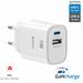 Swissten Síťový Adaptér Edge GaN 1x USB-C PD 35W + 1x USB-A 18W QC Bílý 22071717
