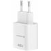 Swissten Síťový Adaptér Edge GaN 1x USB-C PD 45W + 1x USB-A 18W QC Bílý 22071718