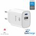 Swissten Síťový Adaptér Edge GaN 1x USB-C PD 45W + 1x USB-A 18W QC Bílý 22071718