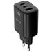 Swissten Síťový Adaptér Edge GaN 2x USB-C PD 65W + 1x USB-A 18W QC Černý 22071721