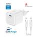 SWISSTEN SÍŤOVÝ ADAPTÉR GaN 1x USB-C 35W POWER DELIVERY BÍLÝ + DATOVÝ KABEL USB-C/USB-C 1,2 M BÍLÝ 22070220