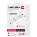 SWISSTEN SÍŤOVÝ ADAPTÉR PD 25W PRO IPHONE A SAMSUNG BÍLÝ 22060300
