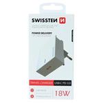 SWISSTEN SÍŤOVÝ ADAPTÉR PD3.0 18W BÍLÝ 22049100