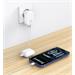 Swissten Skládací síťový adaptér FoldCharge GaN 1× USB-C 20 W + 1× USB-A 18 W QC bílý 22071741