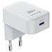 Swissten Skládací síťový adaptér FoldCharge GaN 20 W, 1× USB-C bílý 22071740