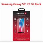 SWISSTEN SKLO FULL GLUE, COLOR FRAME, CASE FRIENDLY SAMSUNG GALAXY S21 FE 5G ČERNÉ 54501811