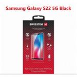 SWISSTEN SKLO FULL GLUE, COLOR FRAME, CASE FRIENDLY SAMSUNG S901B GALAXY S22 5G ČERNÉ 54501812