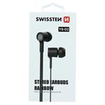 SWISSTEN SLUCHÁTKA EARBUDS RAINBOW YS-D2 ČERNÉ 51106000