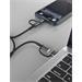 Swissten textilní datový kabel 4in1, 3A, 1,5m černý 74501102