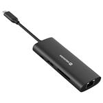 Swissten usb-c hub 8-in-1 (usb-c 100w, hdmi 4k, lan rj45, 2x usb-a, 1x usb-c 5gbps, sd, micro sd) aluminium 44040203