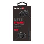 SWISSTEN YS500, slúchadlá s mikrofónom, bez ovládania hlasitosti, čierna, 3.5 mm jack špuntové 51107001