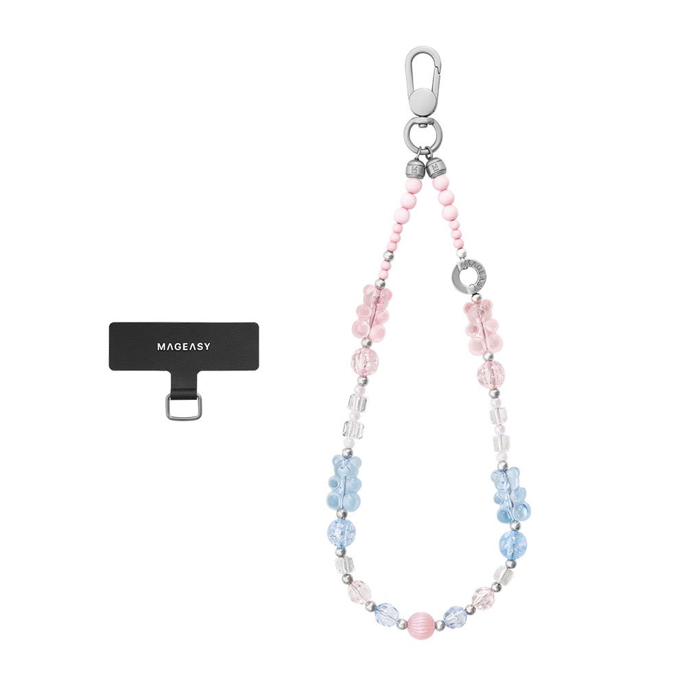 SwitchEasy Beaded Wrist Strap + Strap Card - Bear Bliss MPHIPH343BB24