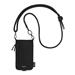 SwitchEasy Sacoche Utility Crossbody Bag + Strap Phone Lanyard 8.3mm - Graphitte Black + Black MPHIPH233GK24